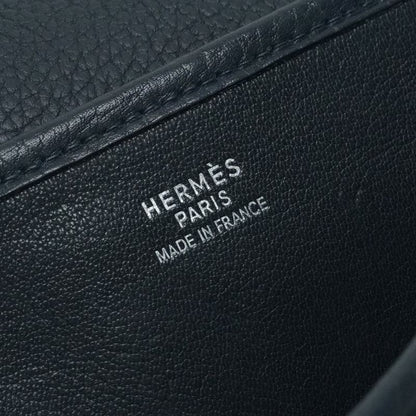 Hermes Christine 35 Shoulder Bag Buffalo Blue Obscure