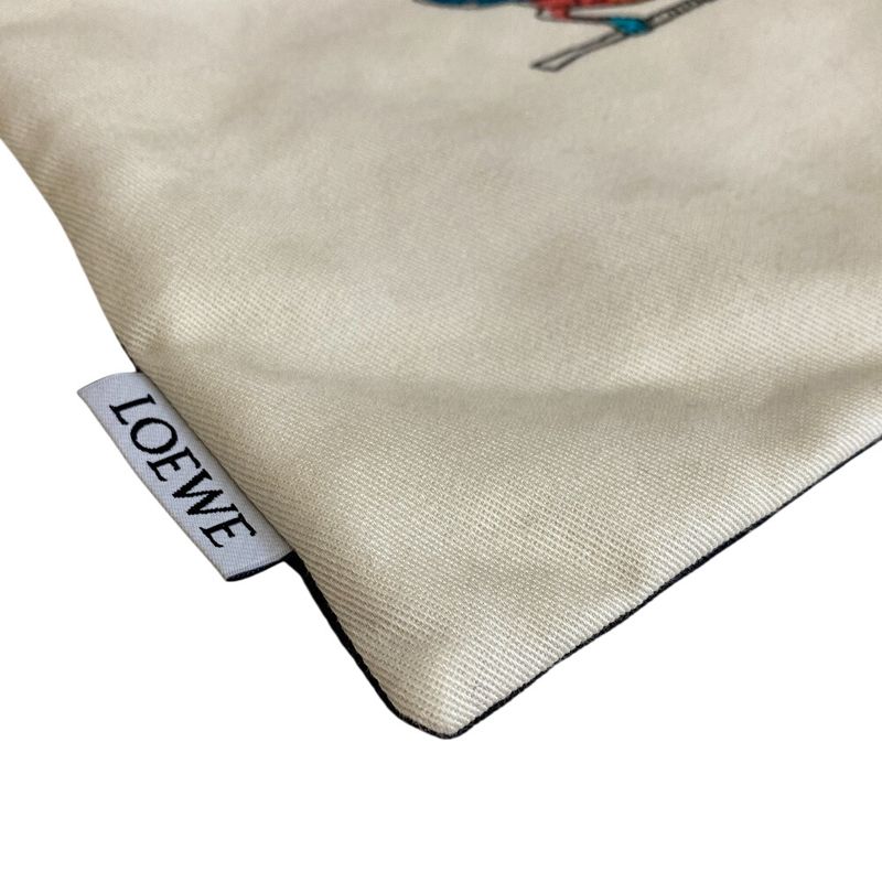 Loewe Paula's Ibiza Bird Motif Drawstring Pouch