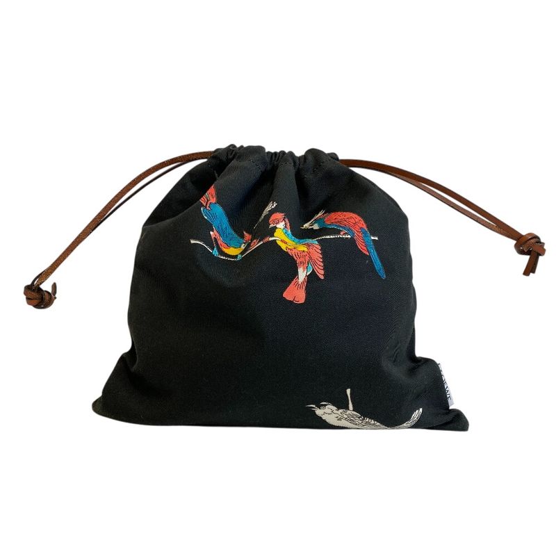 Loewe Paula's Ibiza Bird Motif Drawstring Pouch