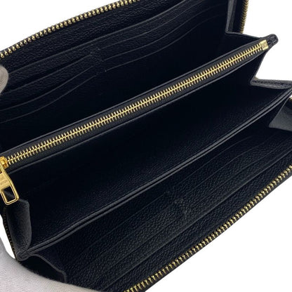 Louis Vuitton Zippy Wallet Leather Black