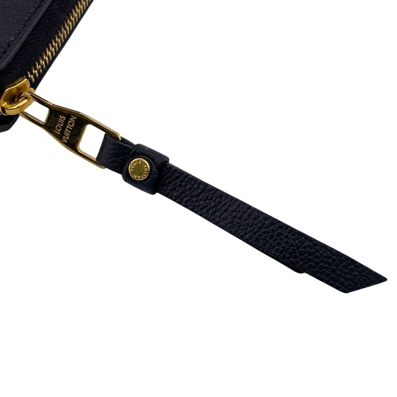 Louis Vuitton Zippy Wallet Leather Black