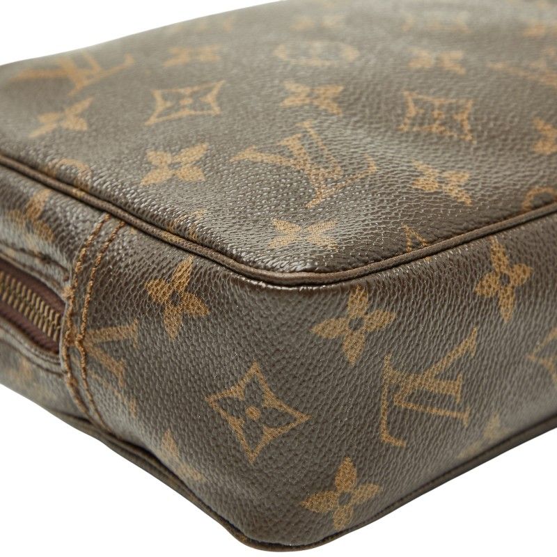 Louis Vuitton Monogram Trousse Toilette 23 Brown Leather