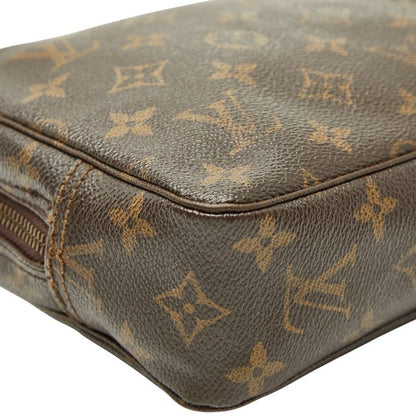 Louis Vuitton Monogram Trousse Toilette 23 Brown Leather