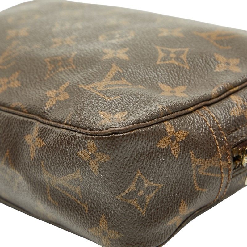 Louis Vuitton Monogram Trousse Toilette 23 Brown Leather