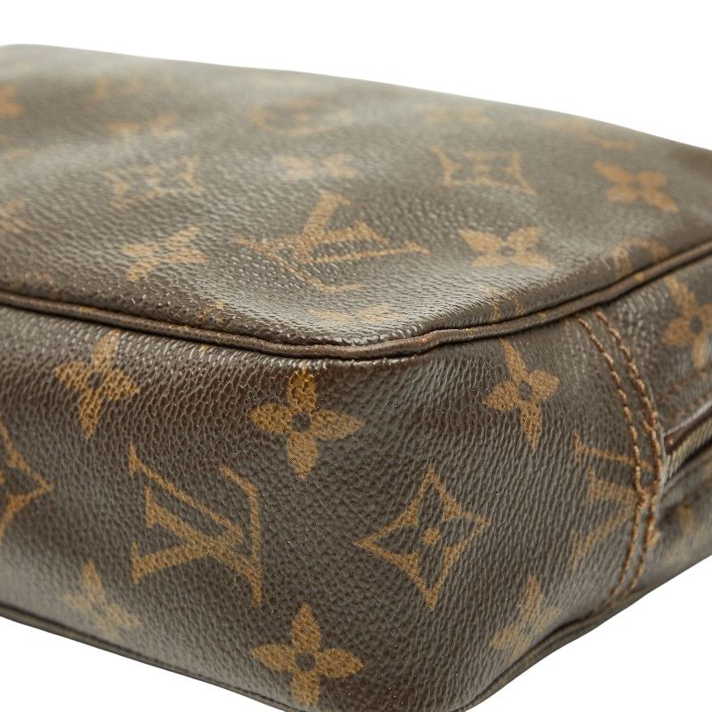Louis Vuitton Monogram Trousse Toilette 23 Brown Leather