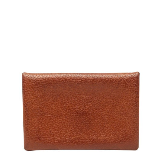 Hermes Calvi Card Case Business Holder Multi Brown Togo