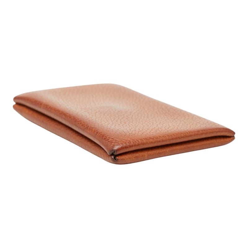 Hermes Calvi Card Case Business Holder Multi Brown Togo