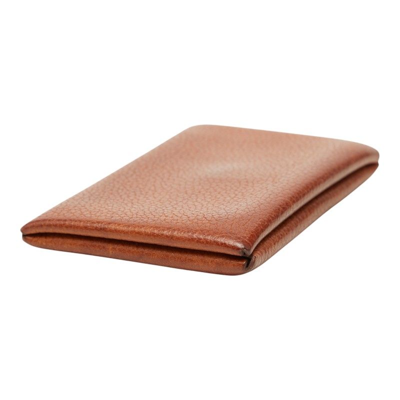 Hermes Calvi Card Case Business Holder Multi Brown Togo