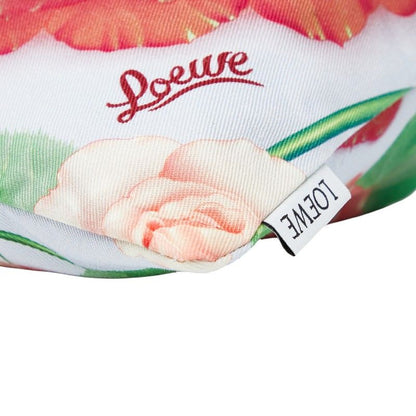 Loewe Paula's Ibiza Rose Pouch Drawstring Light Blue Multicolor Canvas