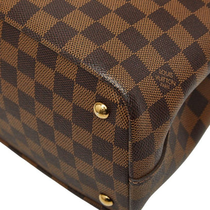 Louis Vuitton Damier Kensington Tote Shoulder Bag 2-Way Ebene Brown