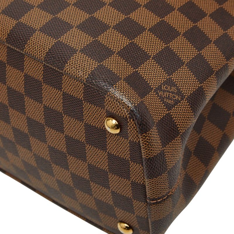 Louis Vuitton Damier Kensington Tote Shoulder Bag 2-Way Ebene Brown