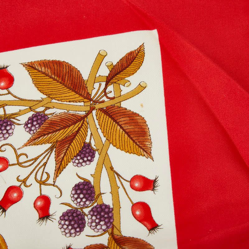 Gucci Vaccornero Botanical Red White Multicolor Silk