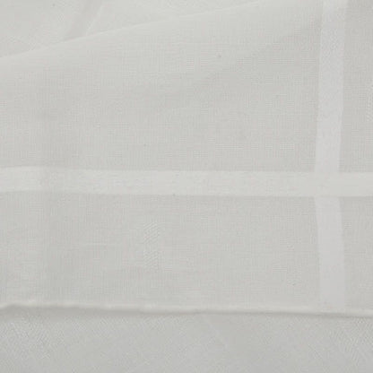 Hermes Handkerchief Jacquard White Cotton