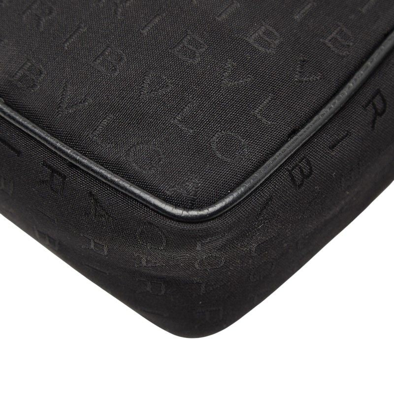 Bvlgari Logomania Black Canvas Leather