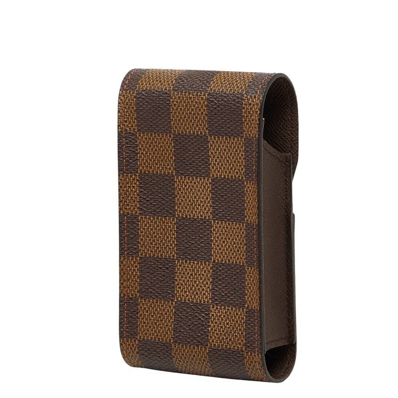 Louis Vuitton Damier Etui Cigarette Case Tobacco Brown Leather