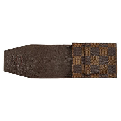 Louis Vuitton Damier Etui Cigarette Case Tobacco Brown Leather