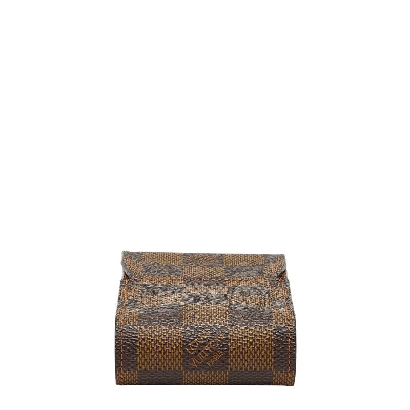 Louis Vuitton Damier Etui Cigarette Case Tobacco Brown Leather