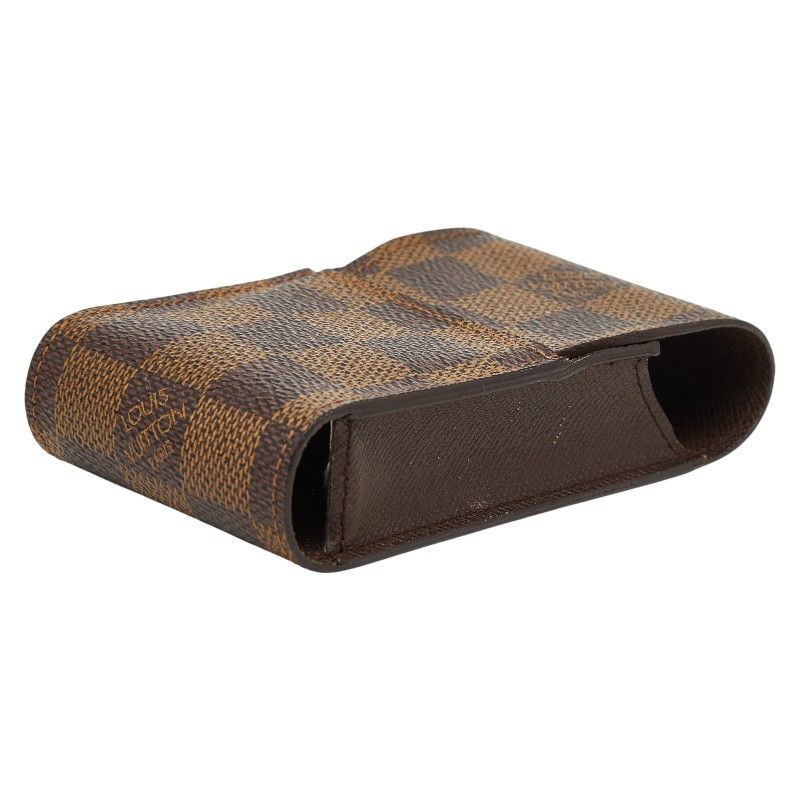 Louis Vuitton Damier Etui Cigarette Case Tobacco Brown Leather