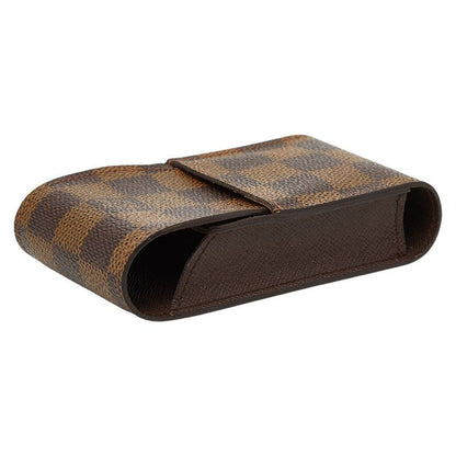 Louis Vuitton Damier Etui Cigarette Case Tobacco Brown Leather
