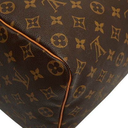 Louis Vuitton Monogram Speedy 35 Boston Bag Brown