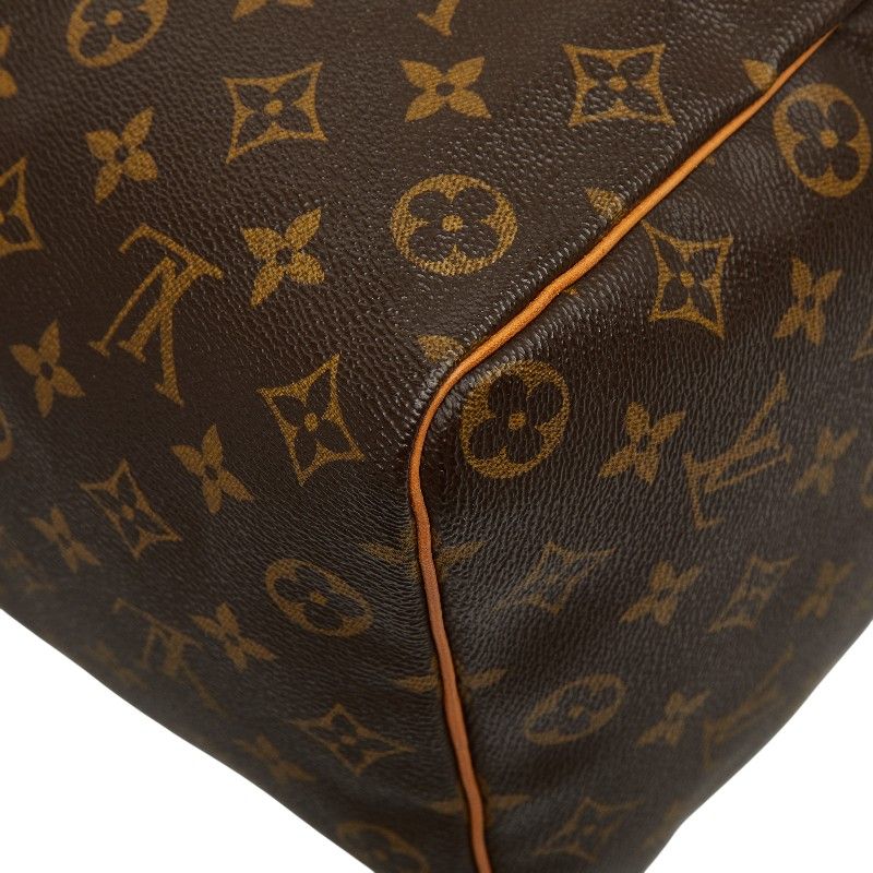 Louis Vuitton Monogram Speedy 35 Boston Bag Brown