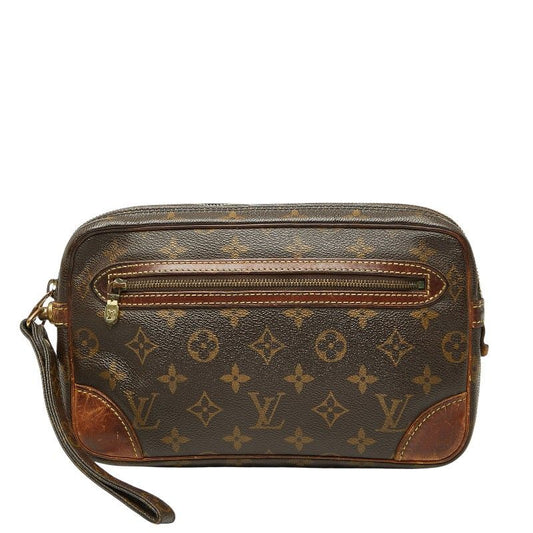 Louis Vuitton Monogram Marly Dragonne GM Brown Leather