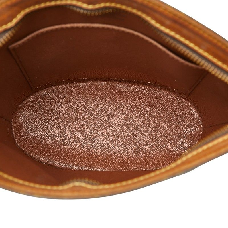 Louis Vuitton Monogram Drouot Crossbody Shoulder Bag Brown Leather