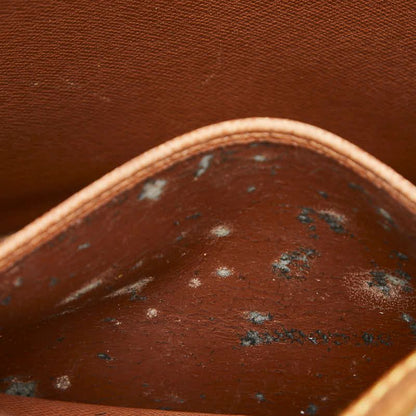 Louis Vuitton Monogram Drouot Crossbody Shoulder Bag Brown Leather
