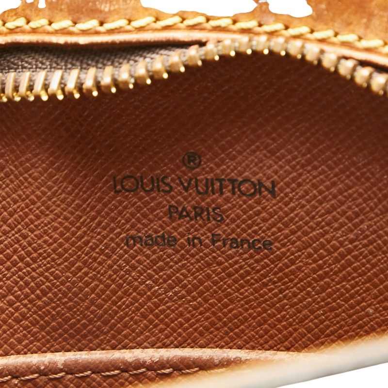 Louis Vuitton Monogram Drouot Crossbody Shoulder Bag Brown Leather
