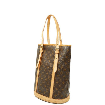 Louis Vuitton Monogram Bucket GM Tote Shoulder Bag Brown