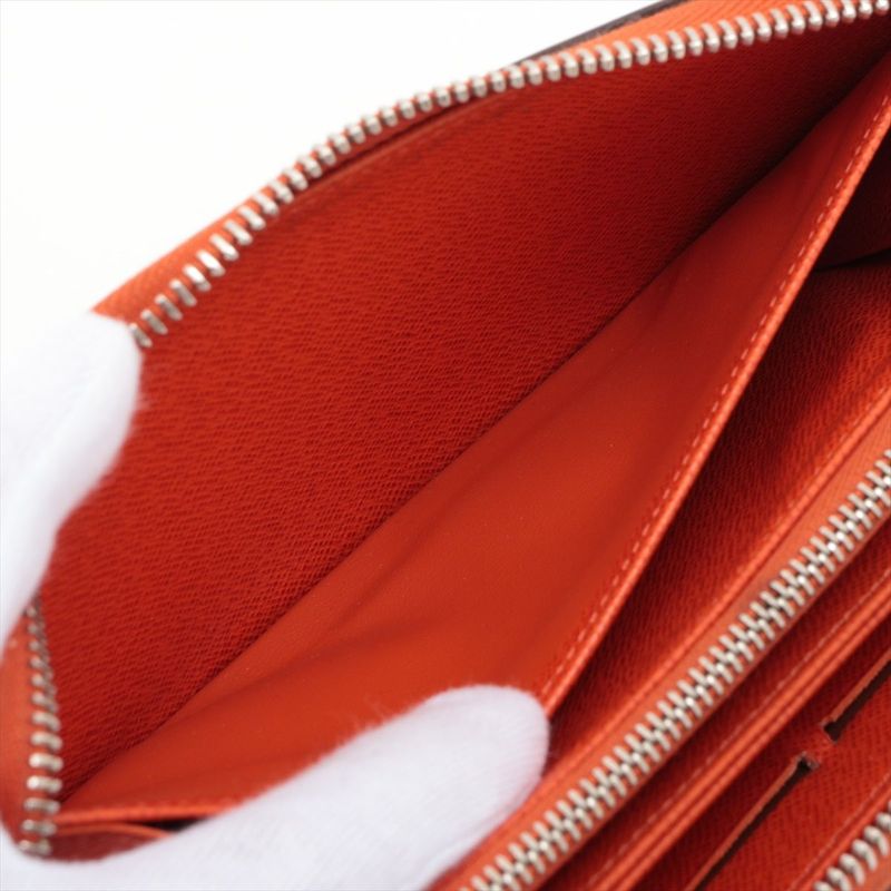 Louis Vuitton Epi Zippy Wallet Round Zip Piment Orange
