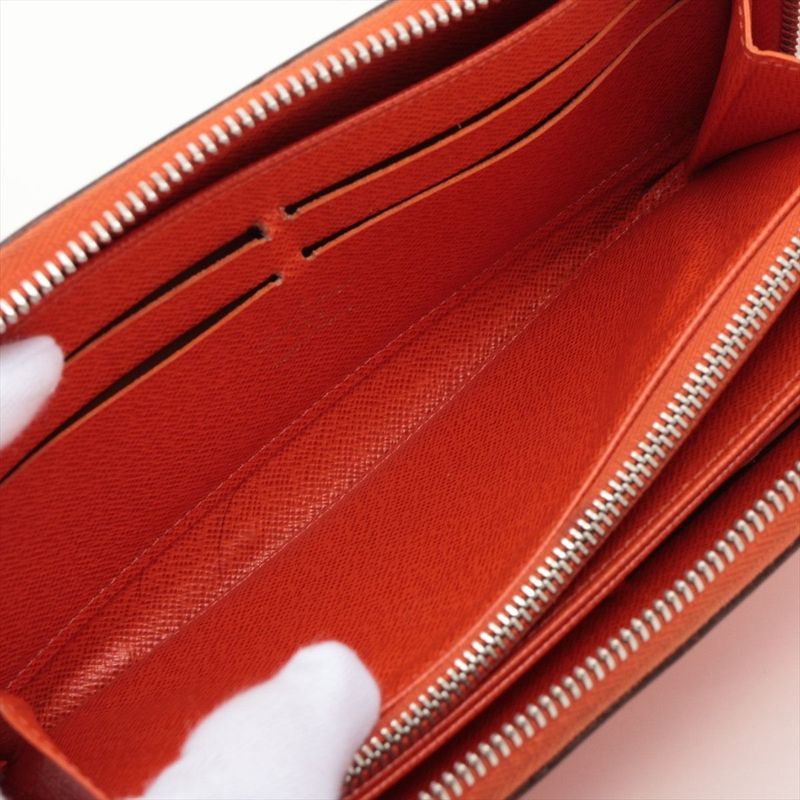 Louis Vuitton Epi Zippy Wallet Round Zip Piment Orange