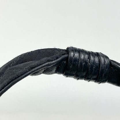 Chanel CC Logo Fringe Shoulder Bag Tassel Quilted Fabric Black