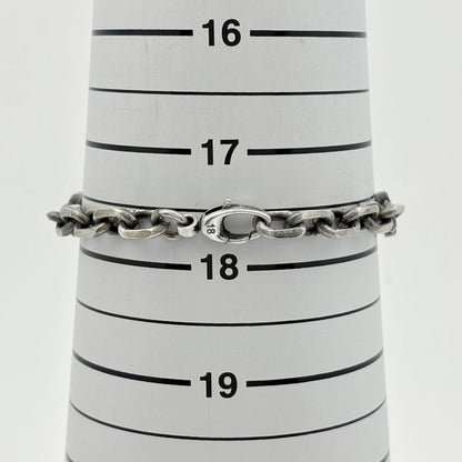 Gucci GG Logo Bracelet Interlocking Silver