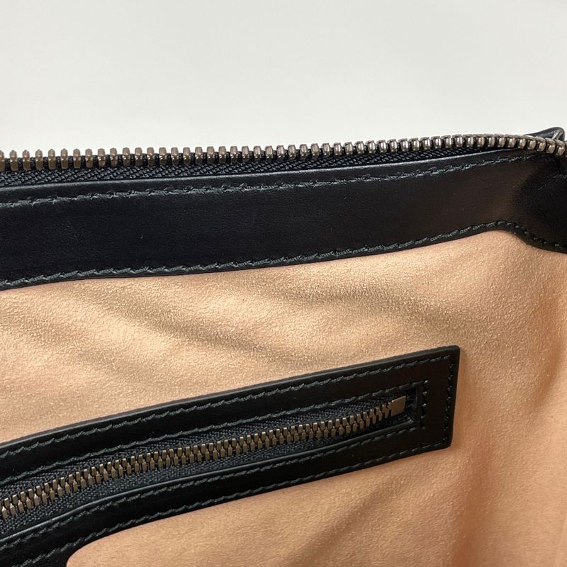 Gucci GG Marmont Shoulder Bag Double Crossbody Leather Black
