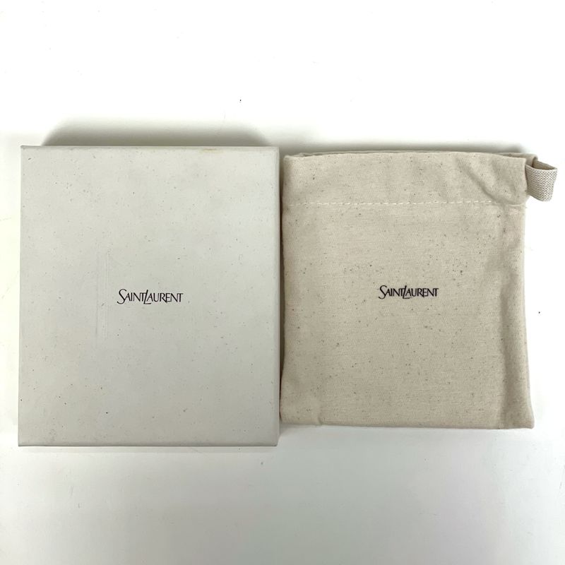 Saint Laurent Tiny Cassandra Bill Clip Wallet Short Mane Shiny