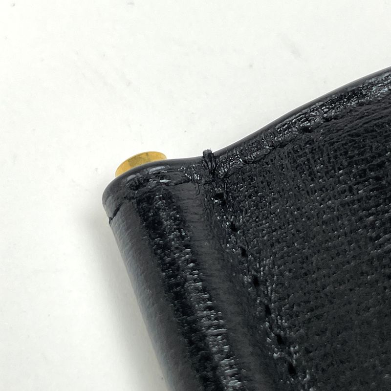 Saint Laurent Tiny Cassandra Bill Clip Wallet Short Mane Shiny
