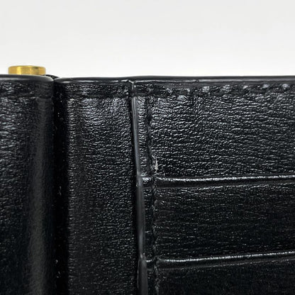 Saint Laurent Tiny Cassandra Bill Clip Wallet Short Mane Shiny