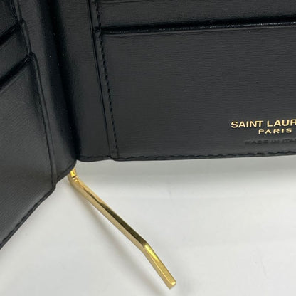 Saint Laurent Tiny Cassandra Bill Clip Wallet Short Mane Shiny