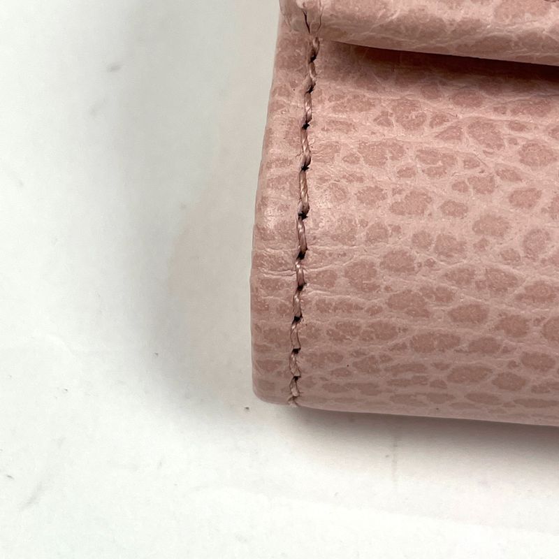Gucci GG Marmont Chain Wallet Double Leather Pink