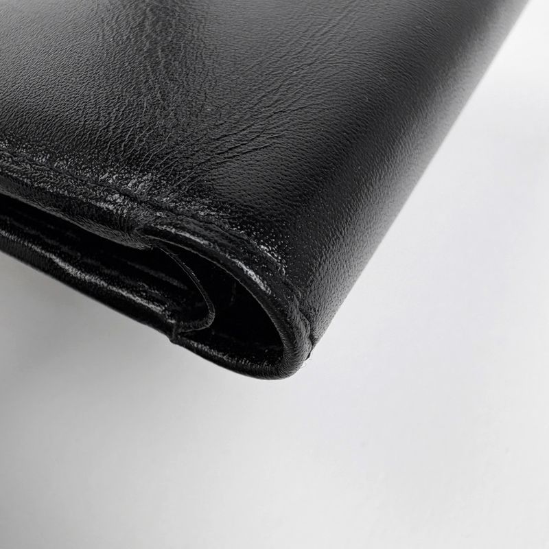 Cartier Must Line Bifold Wallet Leather Black