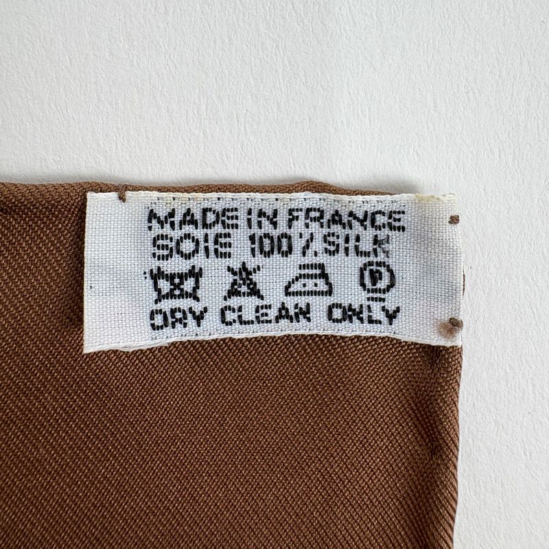 Hermes Carre 90 le Songe de Poliphile Dream Scarf Silk Brown
