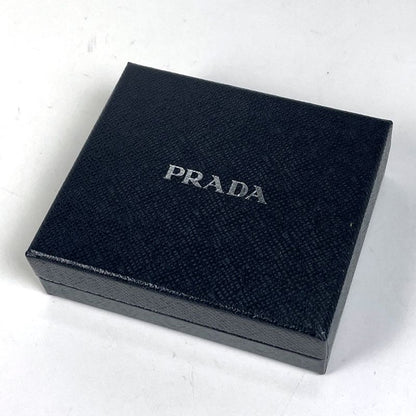 Prada Logo Bifold Wallet Billfold Coin Purse Leather Nero