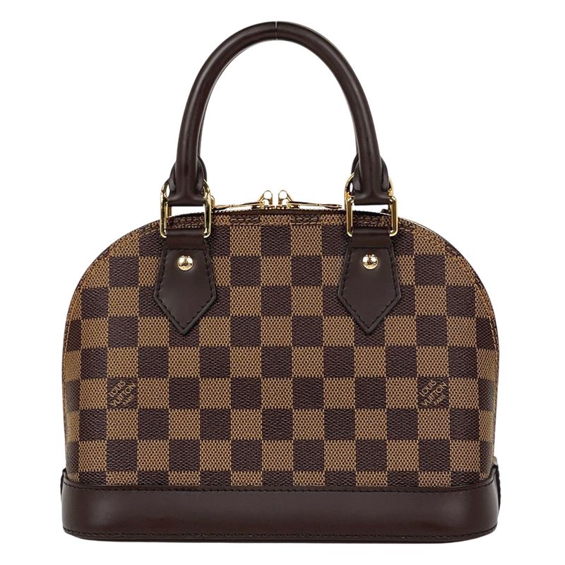 Louis Vuitton Alma BB Shoulder Bag 2-Way Damier Brown