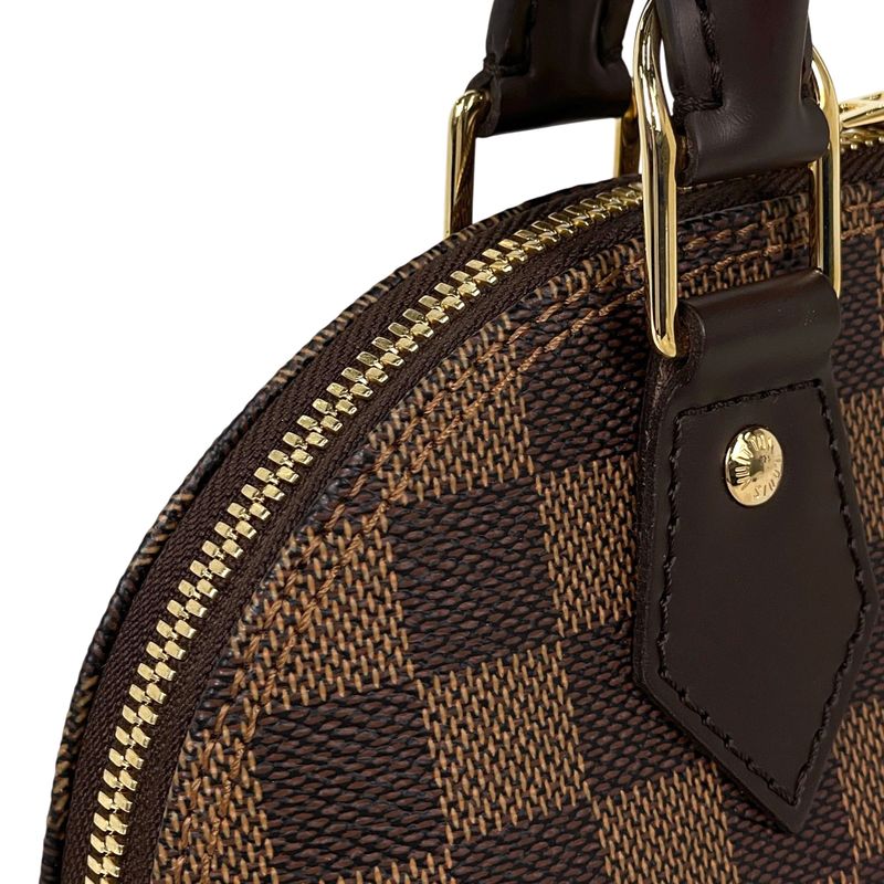 Louis Vuitton Alma BB Shoulder Bag 2-Way Damier Brown