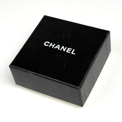 Chanel CC Logo Earrings Round Gold Plated