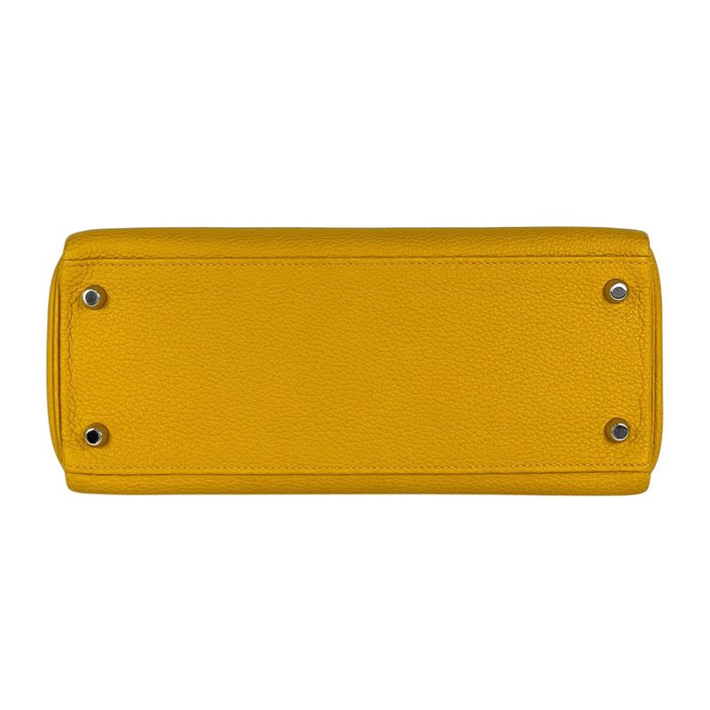 Hermes Kelly 28 Inner Sewing 2-Way Shoulder Bag Togo Joan Ambre