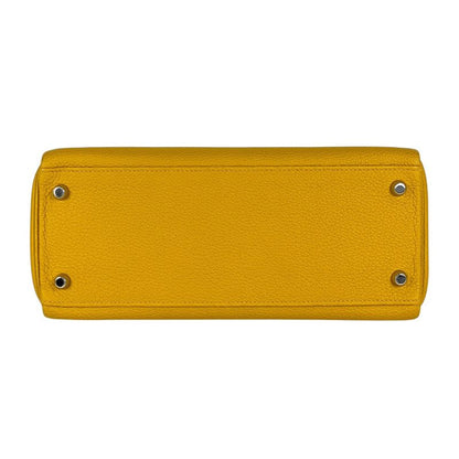 Hermes Kelly 28 Inner Sewing 2-Way Shoulder Bag Togo Joan Ambre