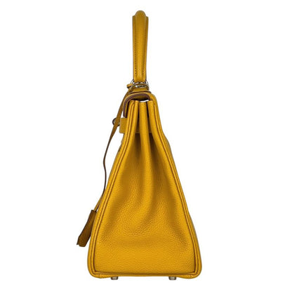 Hermes Kelly 28 Inner Sewing 2-Way Shoulder Bag Togo Joan Ambre