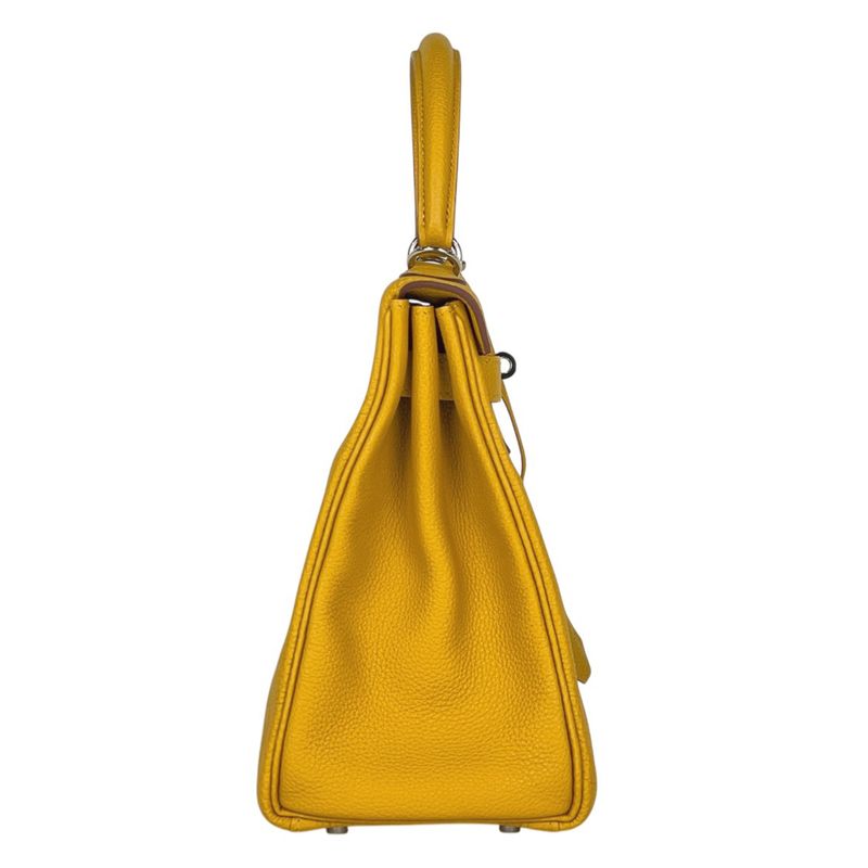 Hermes Kelly 28 Inner Sewing 2-Way Shoulder Bag Togo Joan Ambre